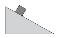 a block sits on a ramp that makes angle theta with the horizontal